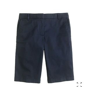 New J.Crew Lightweight Bermuda Shorts Navy